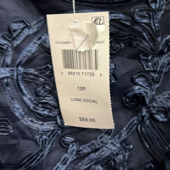 Connected Apparel Womens Textured Ruched Semi-Formal Dress - Picture 12 of 12